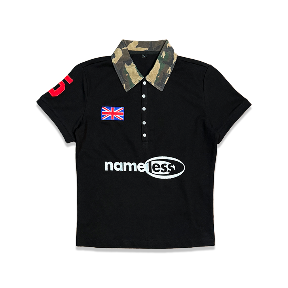 UNION JACK POLO- BLK