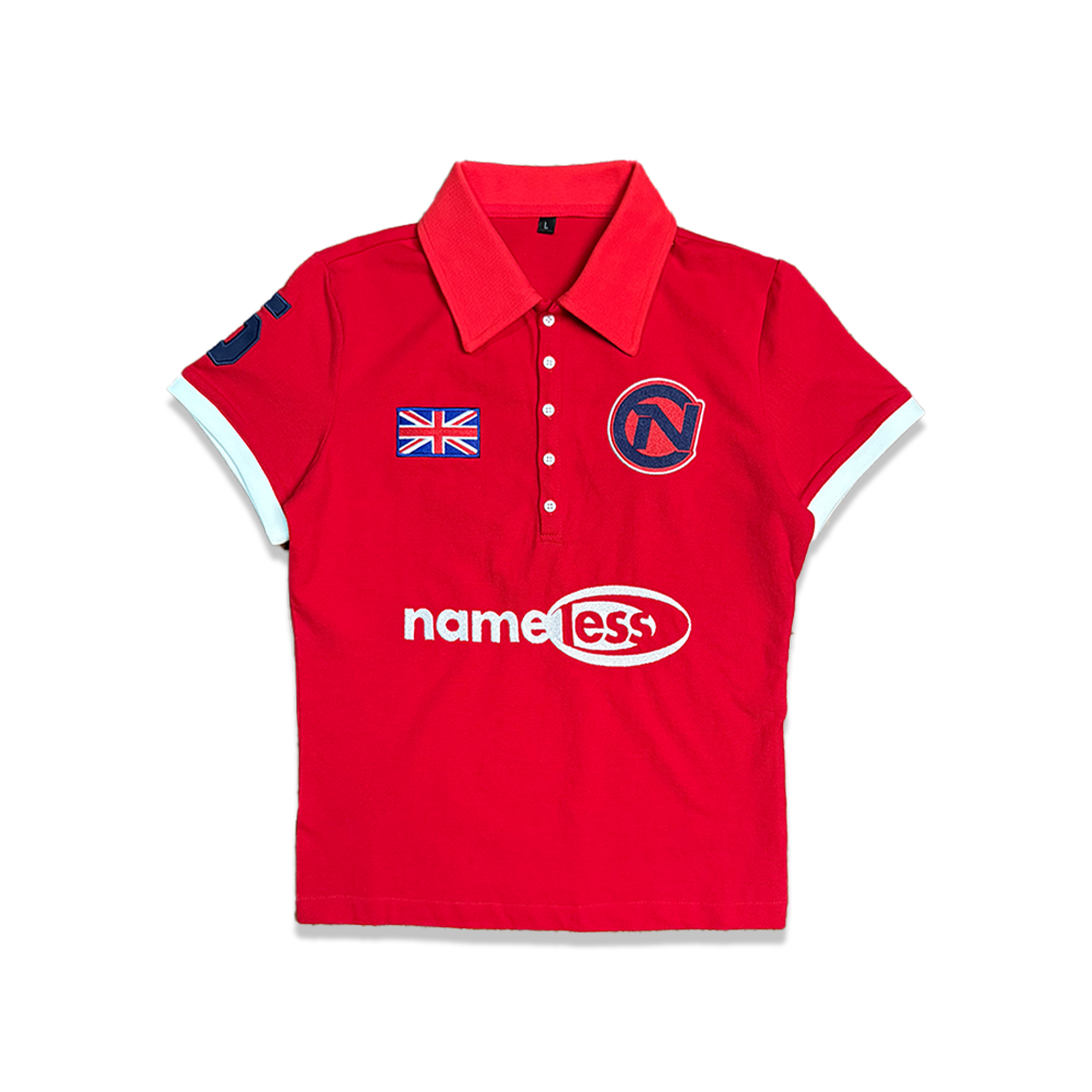 UNION JACK POLO- RED